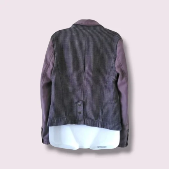 HEI HEI | Anthro | Delaine Cute Gray Gingham Blazer (SIZE 4) - Picture 2 of 16